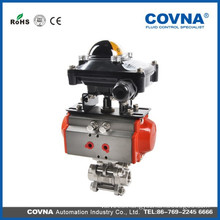 3pc air pneumatic ball valve with limit switch